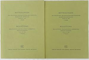 Bild des Verkufers fr Roemische Abteilung Band 87, 1980. 1 & 2. Faszikel. - Bullettino dell'Istituto Archeologico Germanico. Sezione romana Vol. 87, 1980. 1 & 2. Fascicolo. zum Verkauf von Antiquariat Schmidt & Gnther