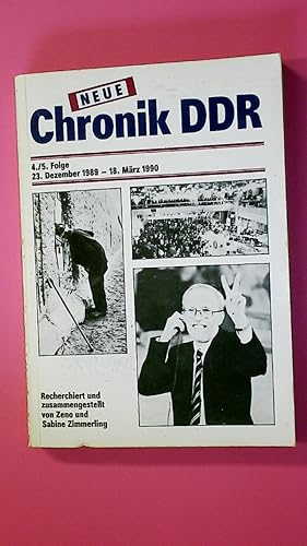 Bild des Verkufers fr NEUE CHRONIK DDR. Berichte, Fotos und Dokumente zum Verkauf von HPI, Inhaber Uwe Hammermller