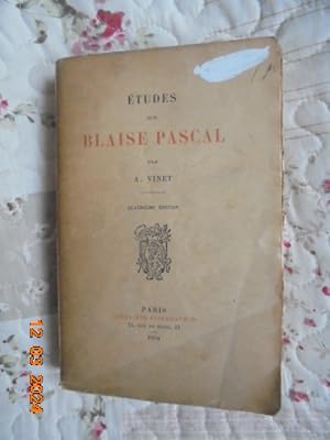 Etudes Sur Blaise Pascal