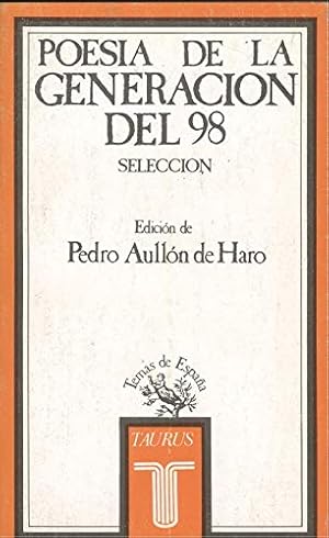 Imagen del vendedor de Poesia De La Generacion Del98 (temas De Espaa) a la venta por LIBRERA OESTE