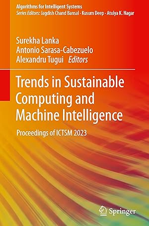 Seller image for Trends in Sustainable Computing and Machine Intelligence for sale by moluna