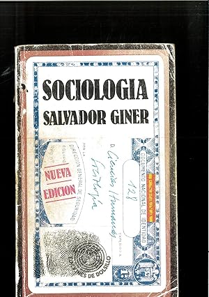 Image du vendeur pour Sociologa: (Nueva versin, revisada y ampliada) mis en vente par Papel y Letras