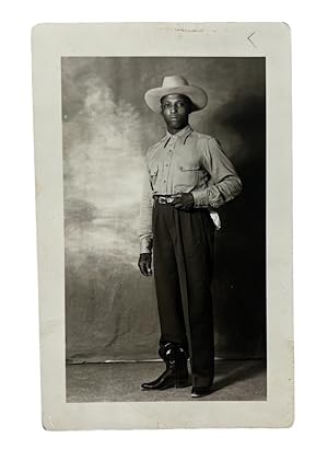 Rare African American Cowboy Photograph, 1940s