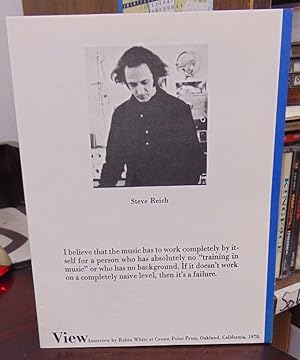 Imagen del vendedor de View, Volume I, No. 4 (September 1978) a la venta por Atlantic Bookshop