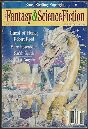 Imagen del vendedor de The Magazine of FANTASY AND SCIENCE FICTION (F&SF): June 1993 a la venta por Books from the Crypt