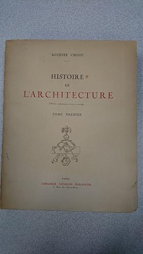 Seller image for Histoire de l'architecture for sale by Dmons et Merveilles