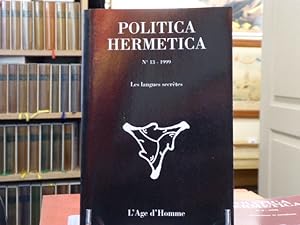 Image du vendeur pour POLITICA HERMETICA. N13 - 1999. Les langues secrtes. mis en vente par Tir  Part