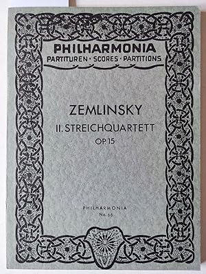 Bild des Verkufers fr II. Streichquartett op.15. Taschenpartitur. Philharmonia 66. zum Verkauf von Versandantiquariat Kerstin Daras