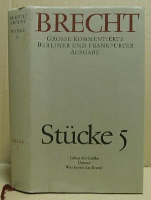 Bild des Verkufers fr Stcke 5. (Groe kommentierte Berliner und Frankfurter Ausgabe 5) zum Verkauf von Nicoline Thieme
