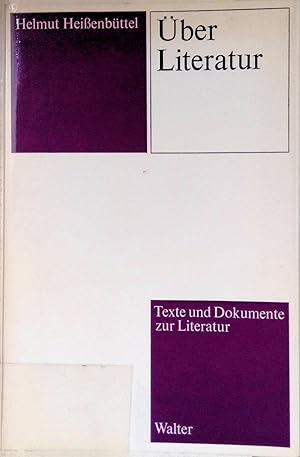 Bild des Verkufers fr ber Literatur. zum Verkauf von books4less (Versandantiquariat Petra Gros GmbH & Co. KG)