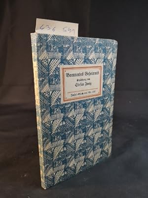 Bild des Verkufers fr Brennendes Geheimnis: Erzhlung. Insel-Bcherei Nr. 122 [1]. 91. - 110. Tausend. zum Verkauf von ANTIQUARIAT Franke BRUDDENBOOKS