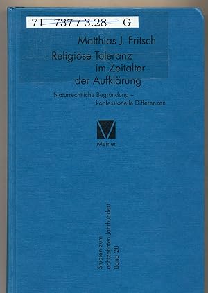 Immagine del venditore per Religise Toleranz im Zeitalter der Aufklrung venduto da avelibro OHG