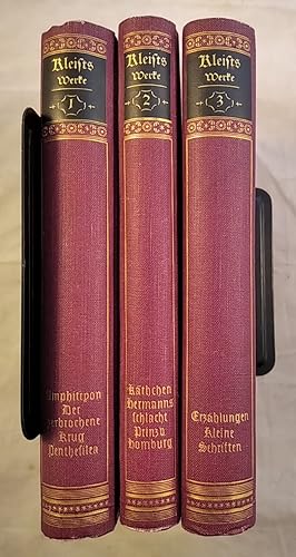 Heinrich von Kleist Werke. Auswahl in drei Bänden.