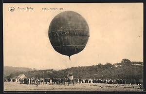 Bild des Verkufers fr Ansichtskarte Fessel-Ballon der belgischen Armee beim Start zum Verkauf von Bartko-Reher