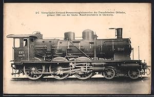 Carte postale Personenzuglokomotive der französischen Ostbahn