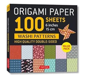 Bild des Verkufers fr Origami Paper 100 sheets Washi Patterns 6" (15 cm) : Double-Sided Origami Sheets Printed with 12 Different Patterns (Instructions for Projects Included) zum Verkauf von Smartbuy