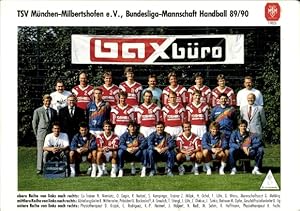 Seller image for Ansichtskarte / Postkarte Handball, TSV Mnchen-Milbertshofen, Bundesliga-Mannschaft Handball 89/90 for sale by akpool GmbH