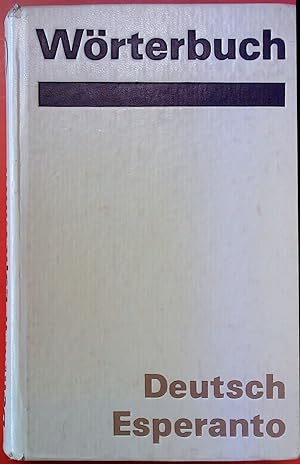 Immagine del venditore per Wrterbuch. Deutsch-Esperanto, 1. Auflage venduto da biblion2