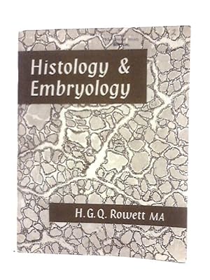 Bild des Verkufers fr Histology & Embryology zum Verkauf von World of Rare Books