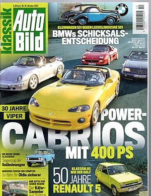 AUTO BILD KLASSIK 10/2022 "POWER-CABRIOS MIT 400 PS"