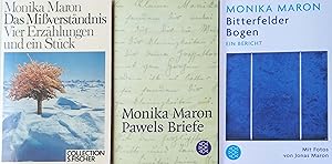 Bild des Verkufers fr 3 Taschenbcher (Fischer): 1.) Das Miverstndnis. Vier Erzhlungen und ein Stck. 126 Seiten. Collection S. Fischer Band 24. 8.-9. Tausend. 2.) Pawels Briefe. Eine Familiengeschichte. 205 Seiten. 3.) Bitterfelder Bogen. Ein Bericht. Mit Fotografien von Jonas Maron. 173 Seiten. zum Verkauf von Versandantiquariat Ruland & Raetzer