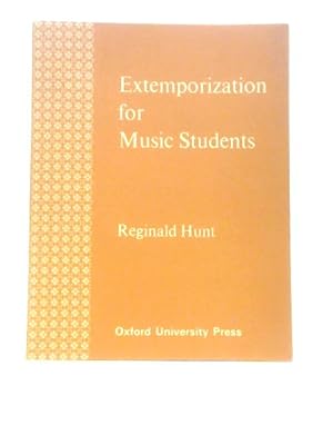 Bild des Verkufers fr Extemporization for Music Students zum Verkauf von World of Rare Books