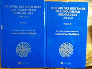 Seller image for Le Livre des sentences de l'inquisiteur Bernard Gui 1308-1323. (2 vol.) for sale by Librera Pramo