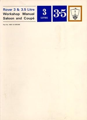 Image du vendeur pour Rover 3 & 3.5 L Saloon & Coupe Workshop Manual mis en vente par GreatBookPrices