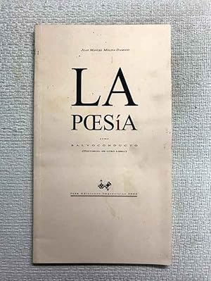 Imagen del vendedor de La poesa como salvoconducto (historial de otro libro) a la venta por Campbell Llibres