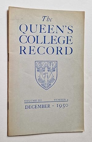 Record: Volume III, Number 4 (Dec. 1950)