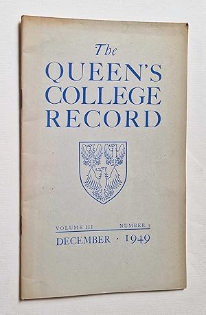 Record: Volume III, Number 3 (Dec. 1949)