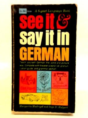 Bild des Verkufers fr See It and Say It in German zum Verkauf von World of Rare Books