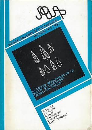 Image du vendeur pour La couche msolithique de la grotte du Coloptre (Bomal-sur-Ourthe)(Province du Luxembourg) mis en vente par Librairie Archaion