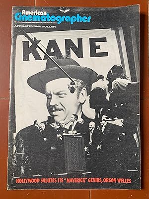 Magazine Revue AMERICAN CINEMATOGRAPHER Citizen Kane Orson Welles