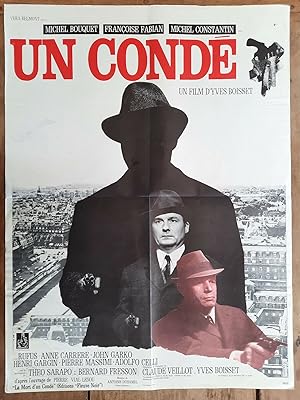 Affiche originale cinéma UN CONDE Yves BOISSET Michel BOUQUET Francoise FABIAN 60x80cm