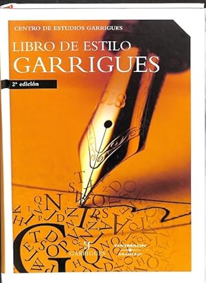 Imagen del vendedor de LIBRO DE ESTILO GARRIGUES . a la venta por Librera Smile Books