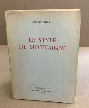 Le style de montaigne