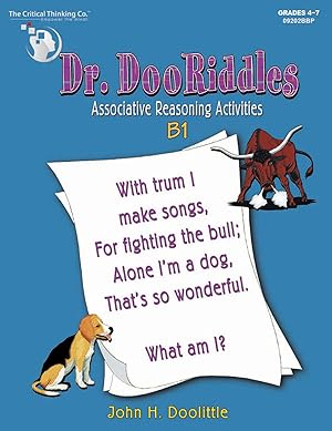 Seller image for Dr. DooRiddles B1 Workbook - Associative Reasoning Activities (Grades 4-7) for sale by GoodwillNI