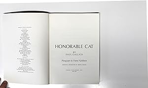 Bild des Verkufers fr Honorable Cat zum Verkauf von Amstelbooks