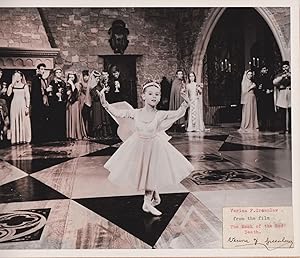 Original photo still from the 1964 film "The Mask of the Red Death". Signed by the then 8/9 year ...