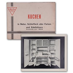 Küchen in Natur, Schleiflack aller Farben und Edelhölzern. Reformküche 1936.