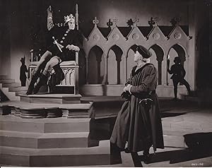 Two stills from Olivier's 1955 production of Richard III: "I shall not sleep in quiet at the Towe...