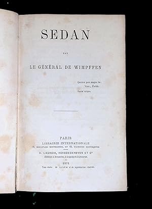 Seller image for Sedan suivi de Campagne de l'Arme du Nord en 1870-1871 for sale by LibrairieLaLettre2