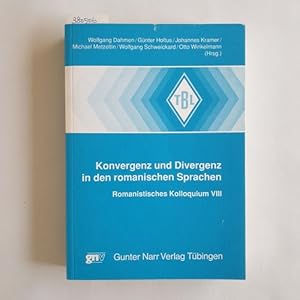 Bild des Verkufers fr Konvergenz und Divergenz in den romanischen Sprachen / Romanistisches Kolloquium VIII. zum Verkauf von Gebrauchtbcherlogistik  H.J. Lauterbach