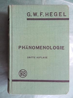 Bild des Verkufers fr Phnomenologie des Geistes zum Verkauf von Buchantiquariat Uwe Sticht, Einzelunter.