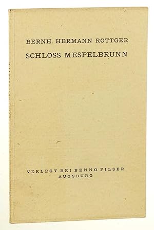 Seller image for Schlo Mespelbrunn. for sale by Antiquariat Lehmann-Dronke