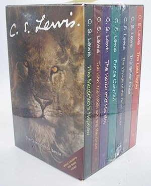 Imagen del vendedor de The Chronicles of Narnia Boxed Set of 7 Books: The Magician's Nephew, The Lion the Witch and the Wardrobe, The Horse and His Boy, Prince Caspain, The Voyage of the Dawn Treader, The Silver Chair, The Last Battle a la venta por Easy Chair Books