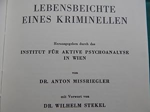 Lebensbeichte eines Kriminellen