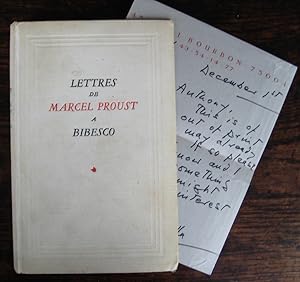 Lettres de Marcel Proust à Bibesco. Préface de Thierry Maulnier