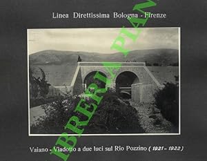 Vaiano. Viadotto a due luci sul Rio Pozzino. (Linea Direttissima Bologna - Firenze).